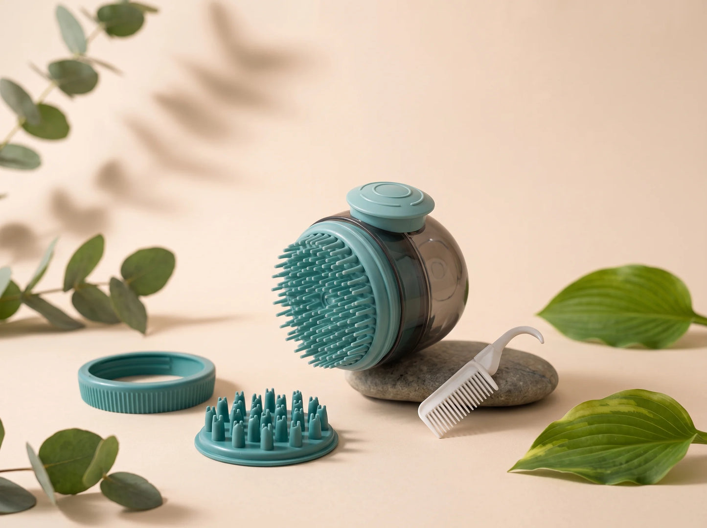 Cat Shampoo Brush for Gentle Bathing & Grooming