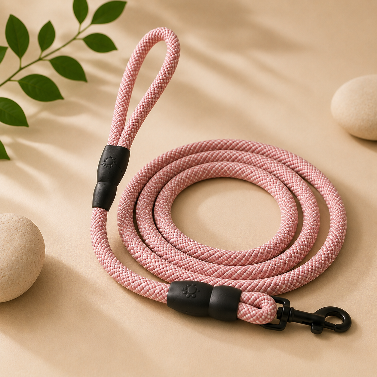 Padded Rope Dog Leash for Comfortable Walks