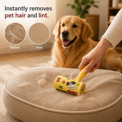 Pet Lint Roller | Remove Pet Hair Instantly | Dogs & Cats