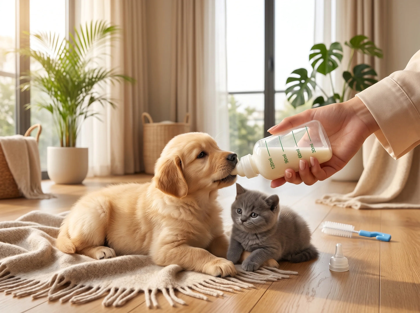 Baby Pet Feeder for Puppies & Kittens