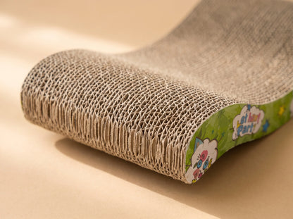 Cat Wavy Cardboard Scratch Pad for Indoor