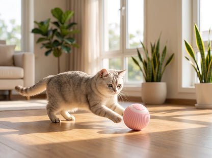 USB Rechargeable Interactive Cat Ball Toy