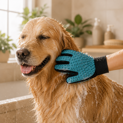 Pet Bath Glove for Dogs & Cats- Gentle Grooming