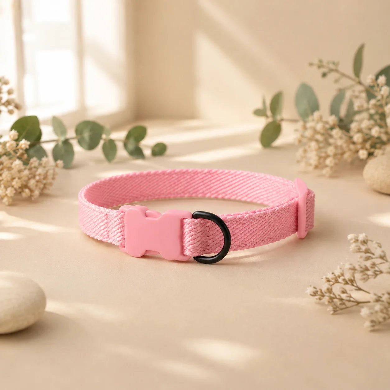 Soft Cotton Pet Collar for Dogs & Cats