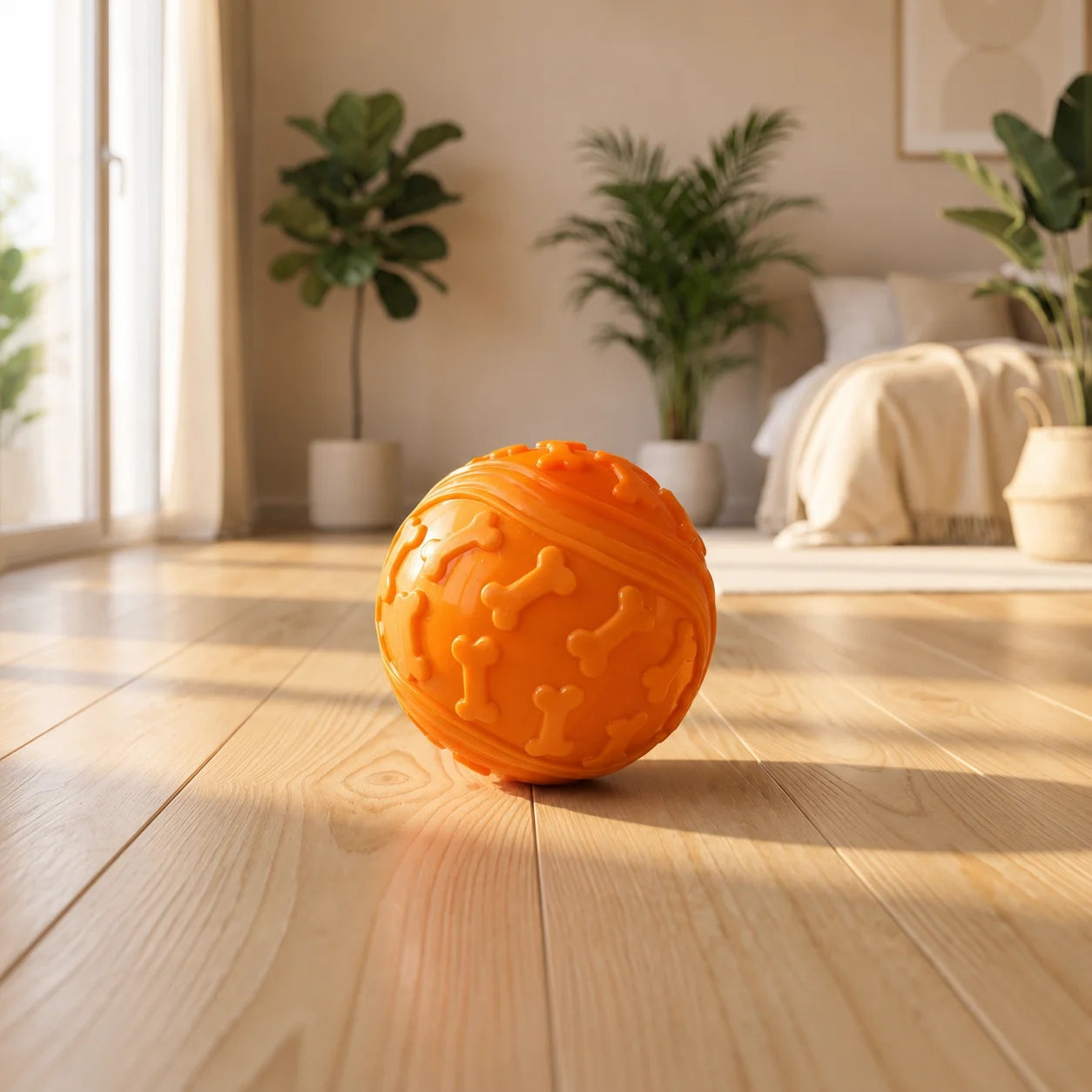 Squeaky Ball Toy for Dogs | Interactive Fetch Toy