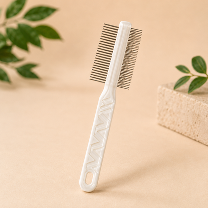 2-Sided Pet Grooming Brush & Comb for Dogs & Cats