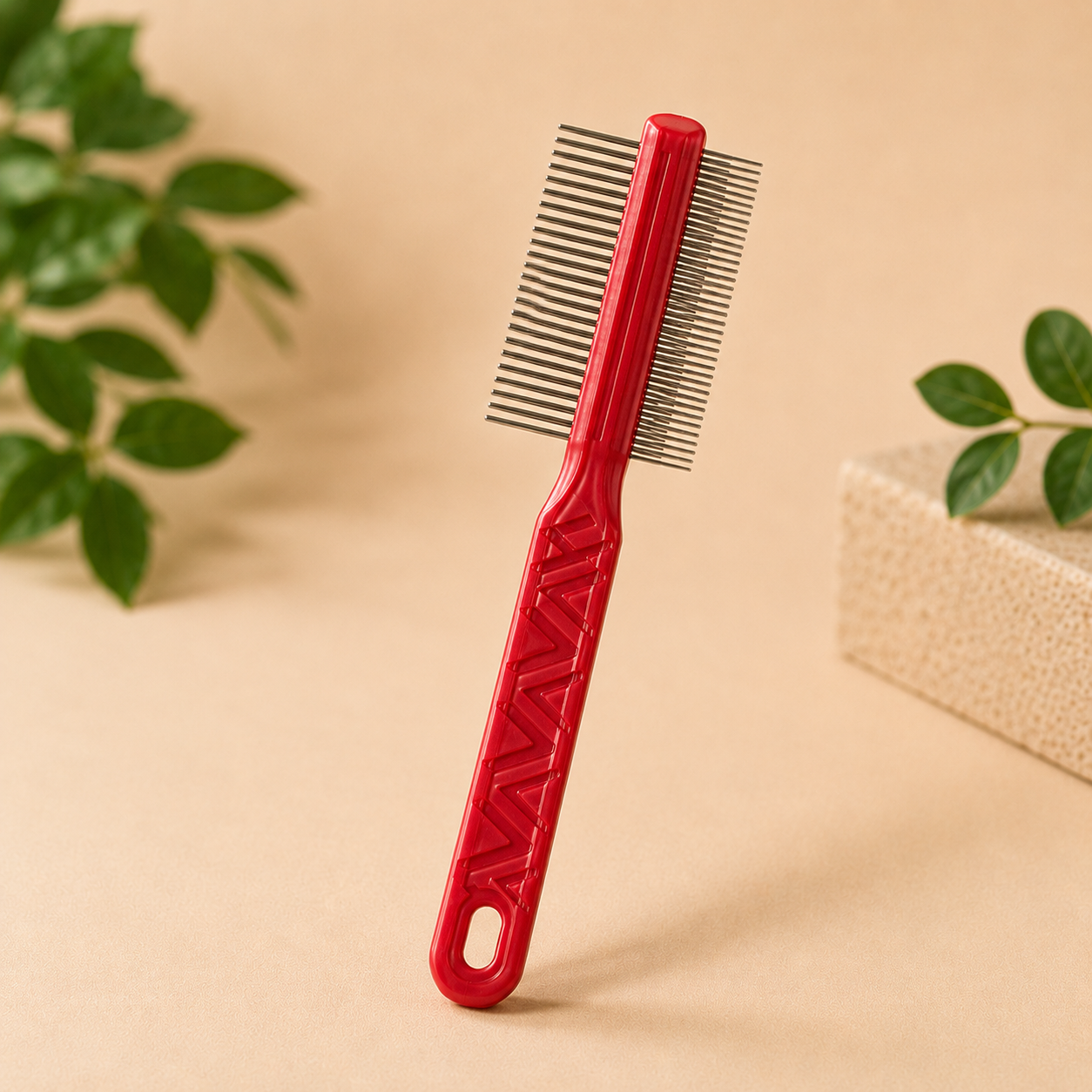 2-Sided Pet Grooming Brush & Comb for Dogs & Cats