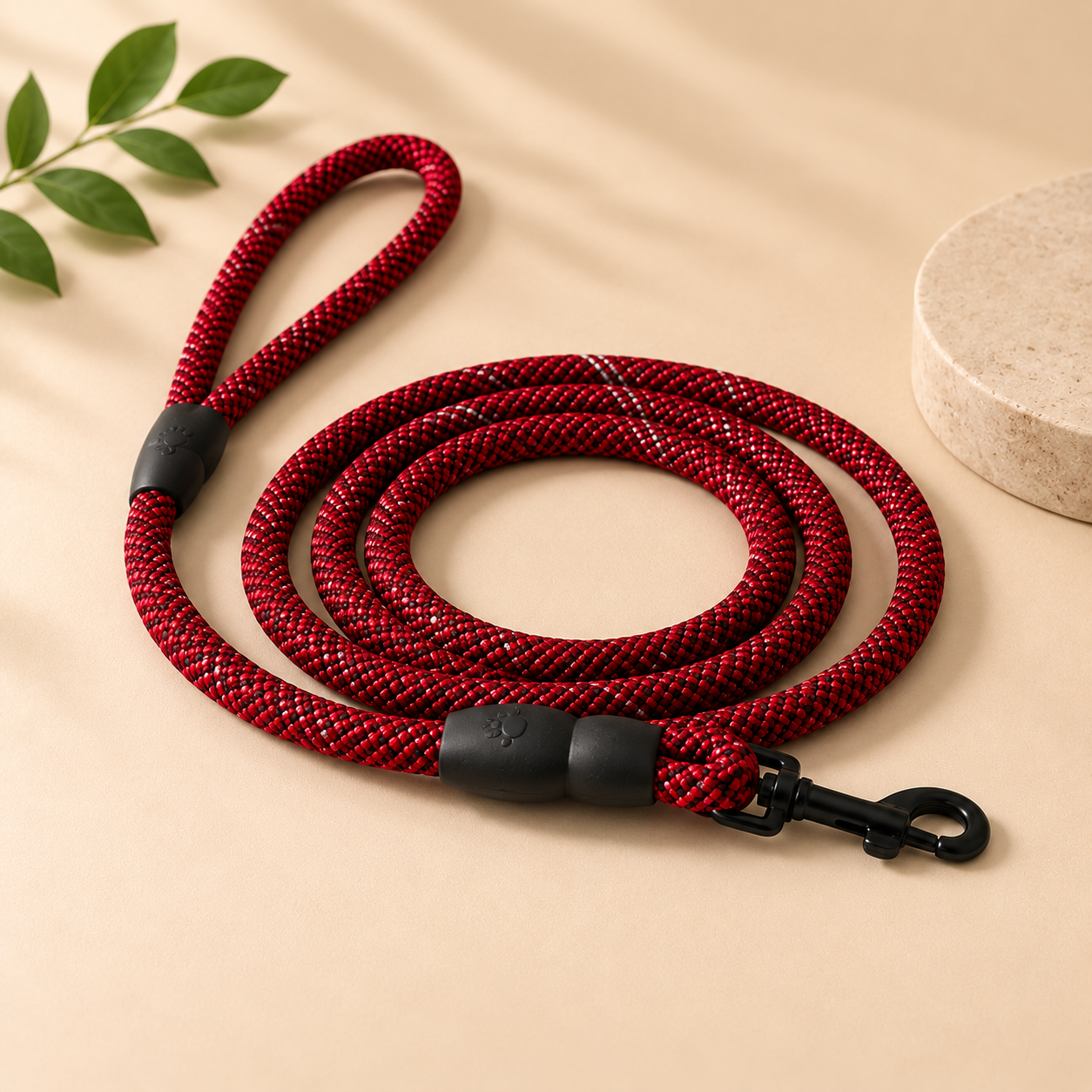 Padded Rope Dog Leash for Comfortable Walks