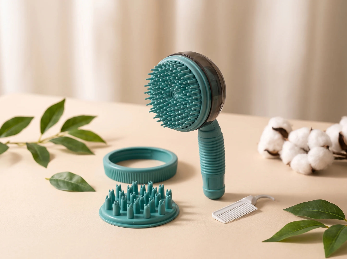 Cat Shampoo Brush for Gentle Bathing & Grooming