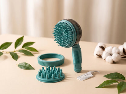 Cat Shampoo Brush for Gentle Bathing & Grooming