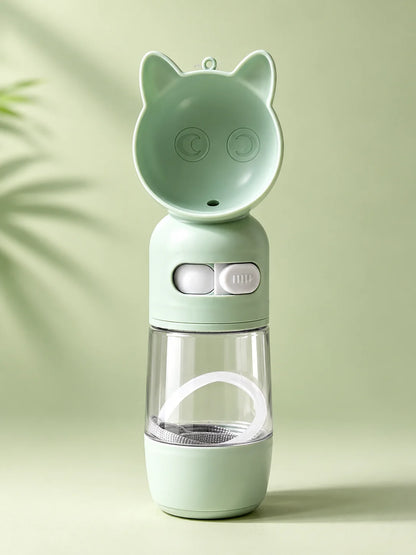 Pet Water Bottle with Cup for Dogs & Cats