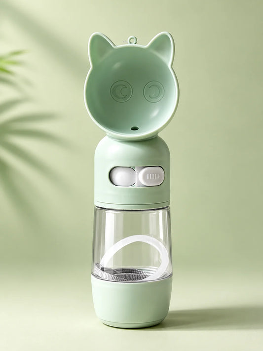 Pet Water Bottle with Cup for Dogs & Cats
