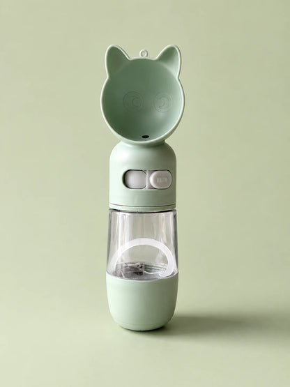 Pet Water Bottle with Cup for Dogs & Cats