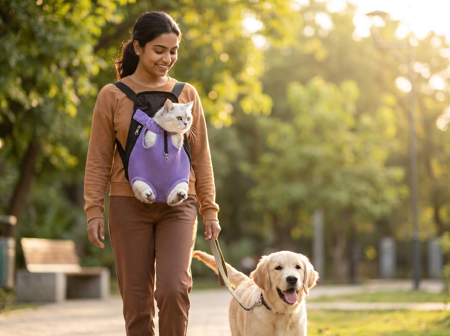 Front Pet Carrier Bag for Dogs & Cats