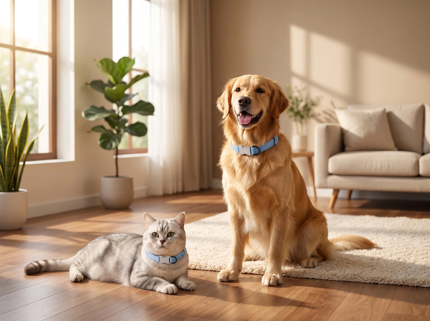 Soft Cotton Pet Collar for Dogs & Cats