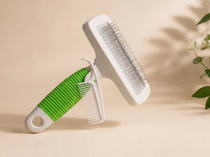 Slicker Brush with Comb for Dogs & Cats