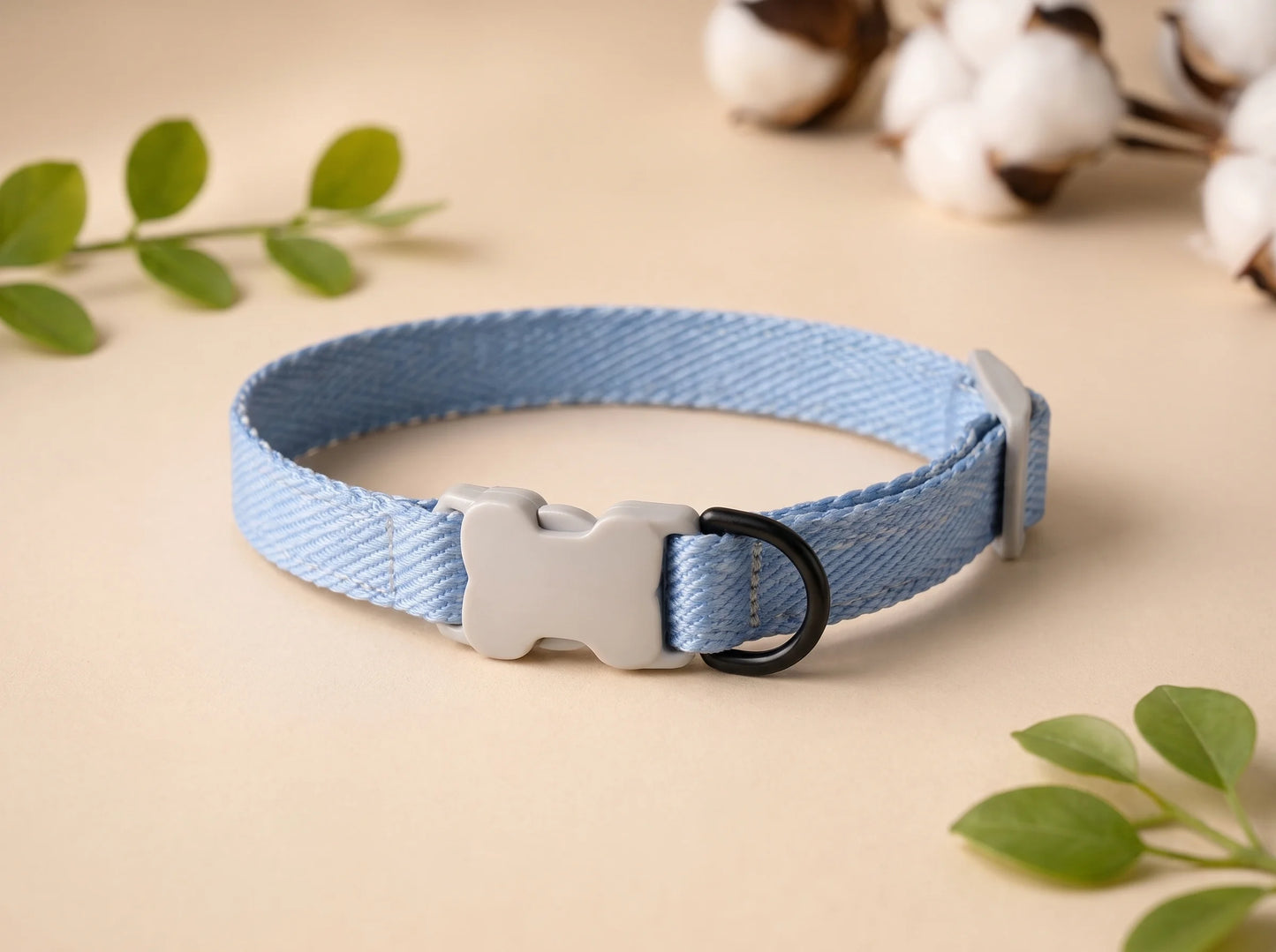 Soft Cotton Pet Collar for Dogs & Cats