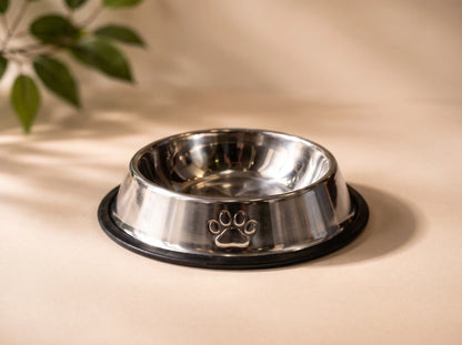 200ml Stainless Steel Pet Feeding Bowl for Dogs & Cats