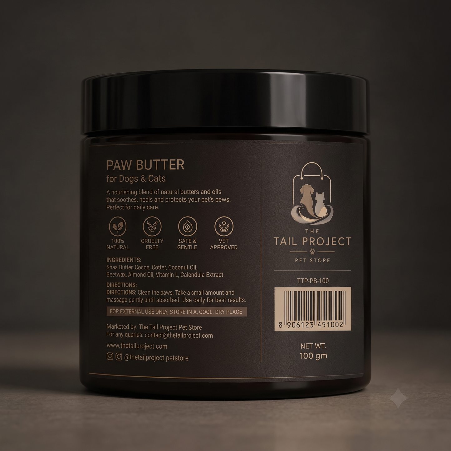 Natural Paw Butter for Dogs & Cats | Paw Balm